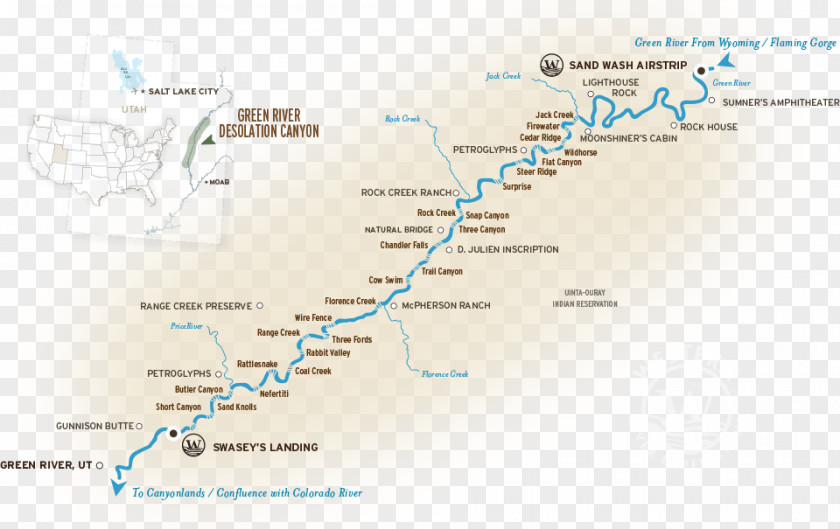 Map Desolation Canyon Moab Colorado River PNG