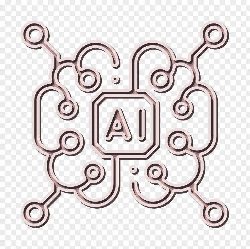 Artificial Intelligence Icon Brain PNG