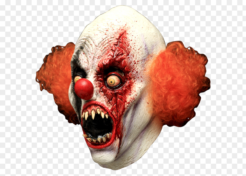 Horror It Mask Evil Clown Costume PNG
