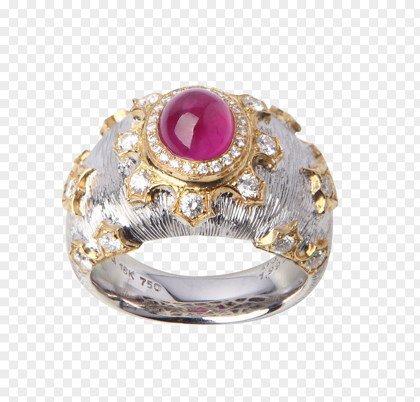 Ruby Platinum Ring Gemstone Sapphire Jewellery PNG