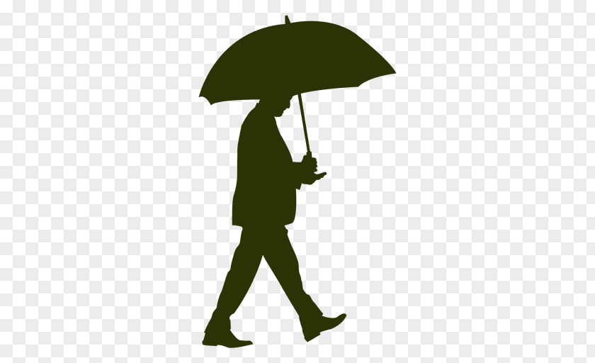 Silhouette Umbrella PNG