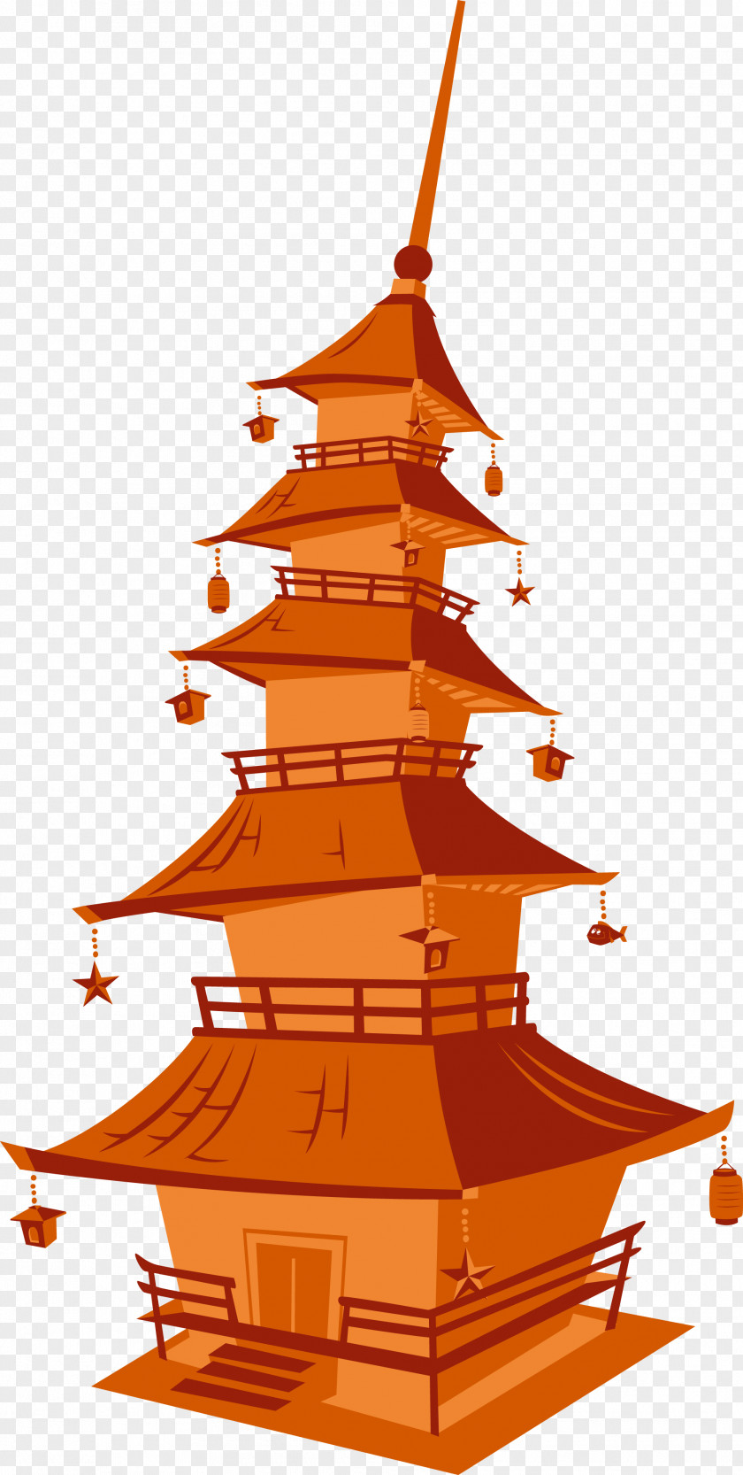 Japan Japanese Architecture Illustration PNG