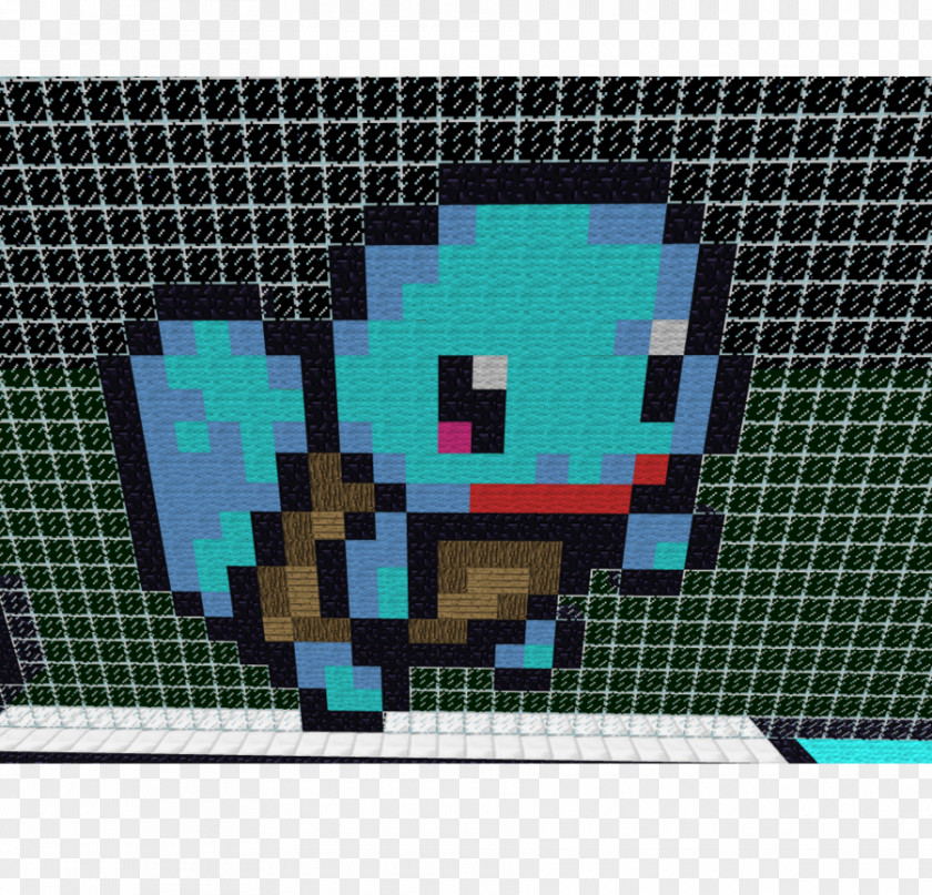 Minecraft Pixel Art Octopus Textile Square Meter PNG