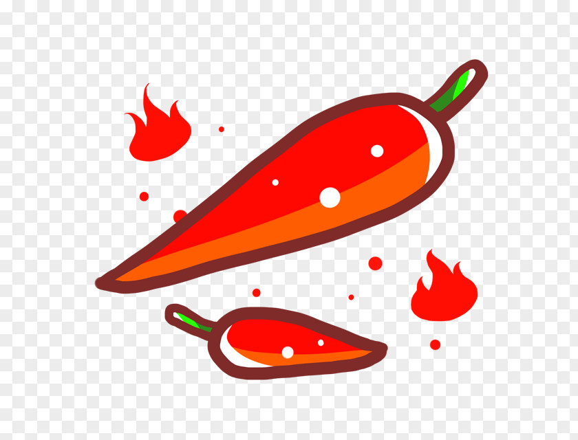 Cute Cartoon Children Decoration Capsicum Annuum Red PNG