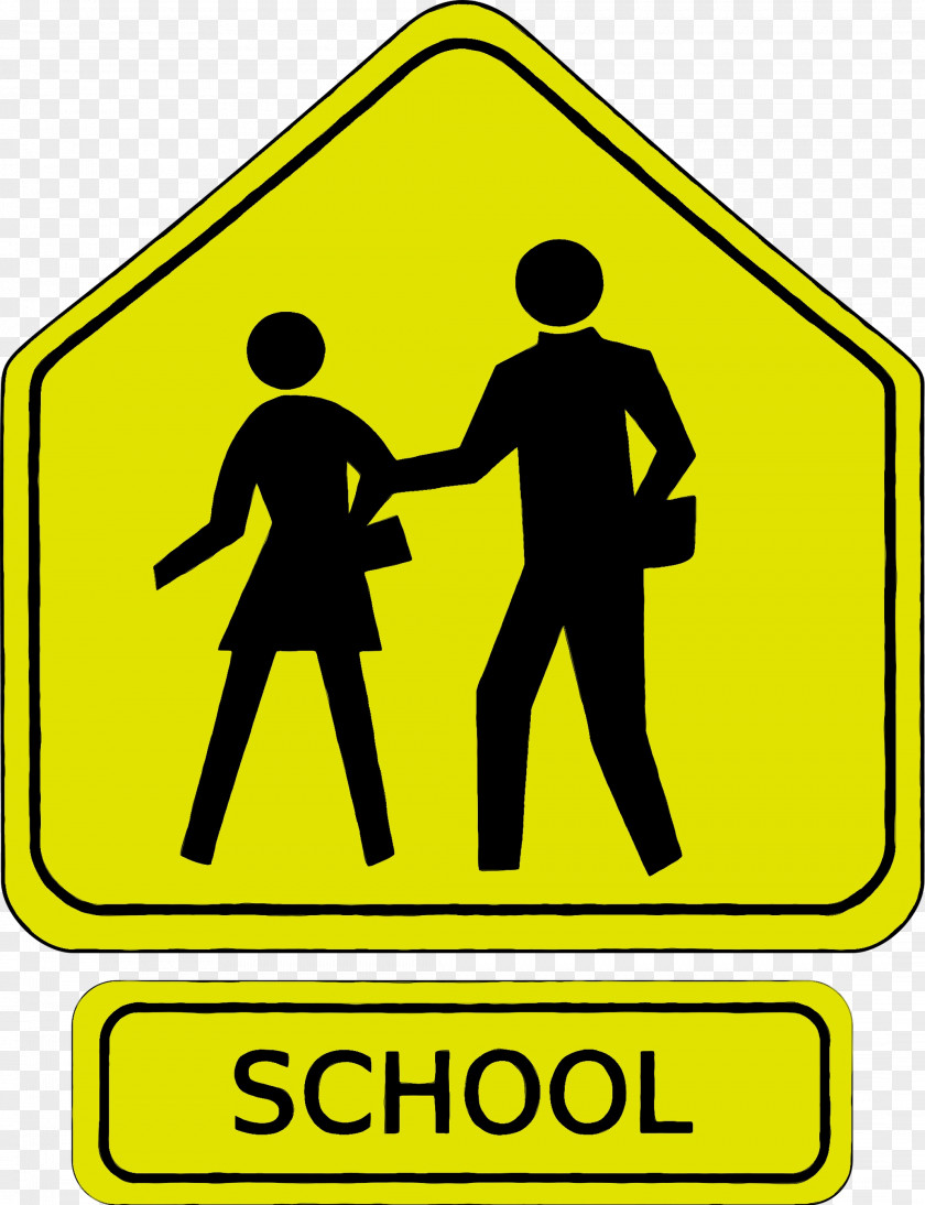 School Zone Clip Art Student Traffic Sign PNG