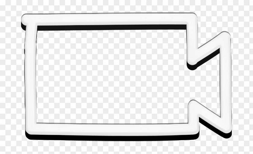 Video Icon Hand Drawn Camera Interface Symbol Outline PNG