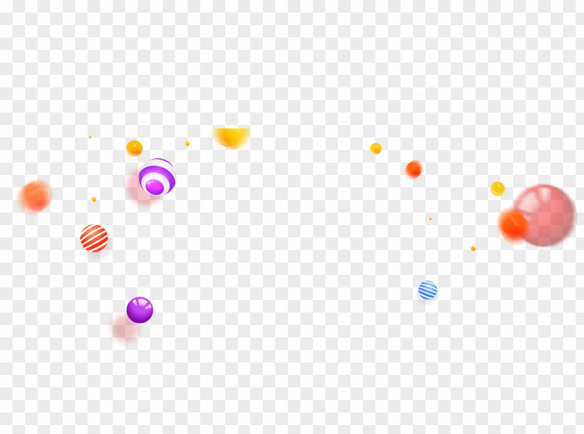 Multicolored Floating Planet Circle Ball PNG