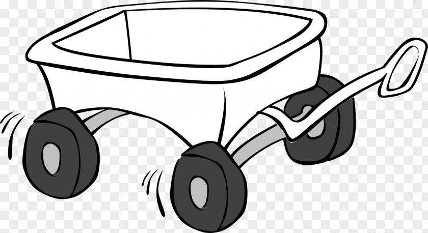 Wagon Cliparts Free Cart Black And White Clip Art PNG