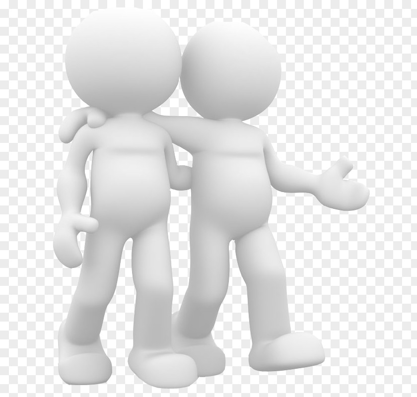 3D Brothers Computer Graphics Friendship Stock Illustration PNG