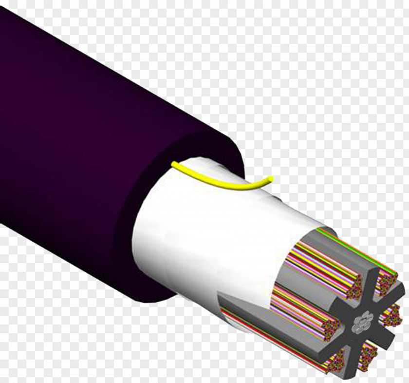 Optical Fiber Cable Electrical Core Ribbon PNG