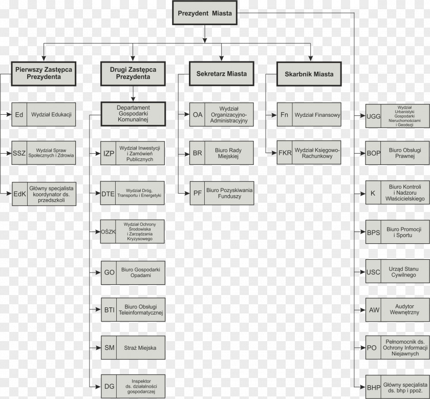 Promoción Mielec Organizational Structure Chart PNG