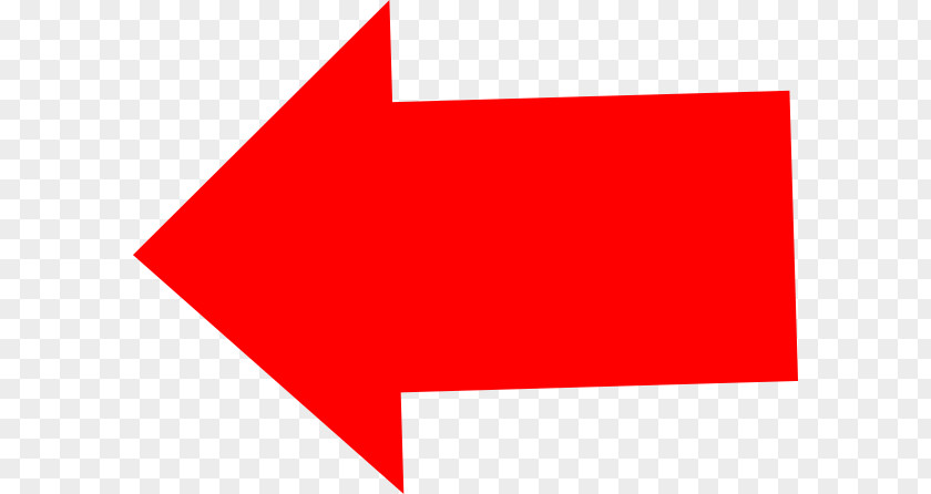 Red Left Arrow Clip Art PNG