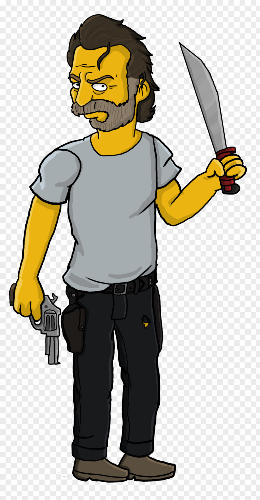 The Simpsons Movie Rick Grimes Homer Simpson Carl Homer's Enemy Drawing PNG