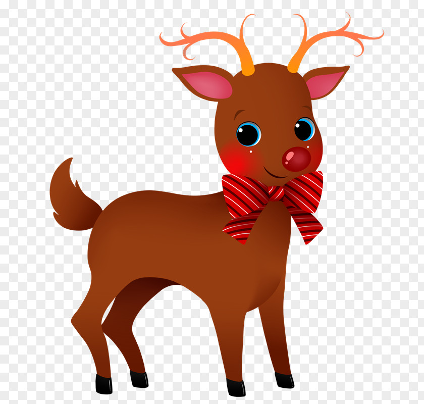 Transparent Reindeer Cliparts Rudolph Christmas Clip Art PNG