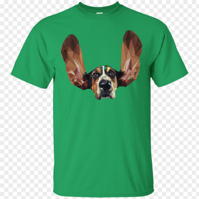 Basset Hound T-shirt Clothing Sleeve Gildan Activewear PNG