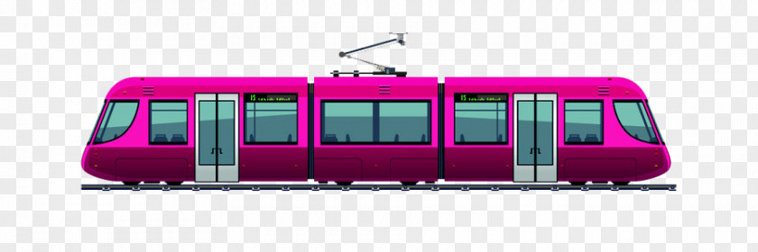 Cartoon Train Tram Rapid Transit Cdr PNG