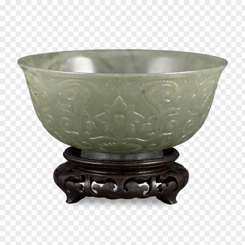 Chinese Jade Celadon Ceramic Bowl PNG