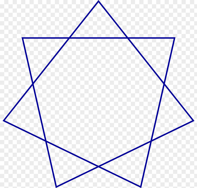 Heptagram Heptagon Star Polygon Stellation PNG