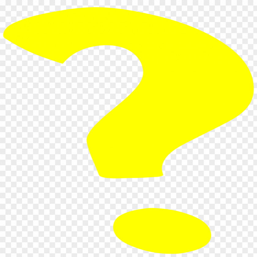Question Mark Yellow Clip Art PNG
