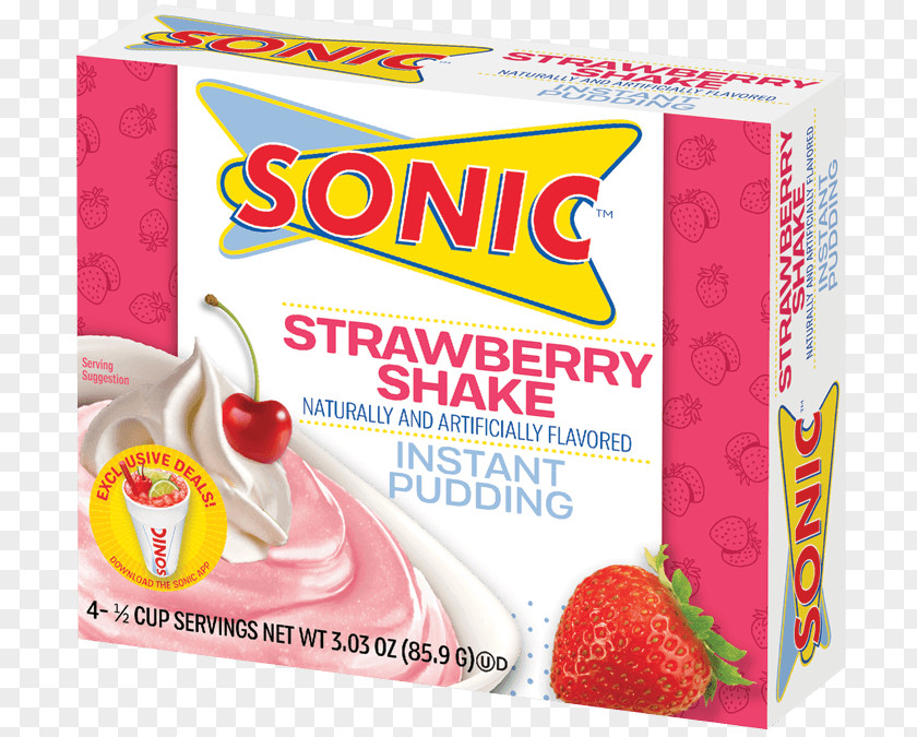 Strawberry Milkshake Sonic Drive-In Fizzy Drinks Food PNG