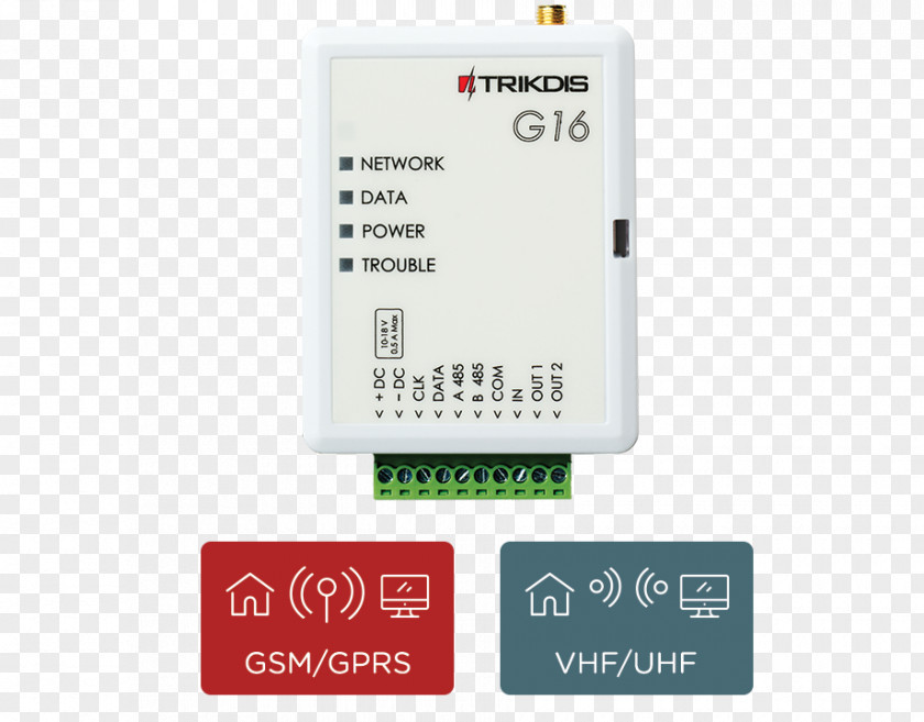 Universal Asynchronous Receivertransmitter GSM Flash Memory Cards Communicator Alarm Device UAB Trikdis PNG