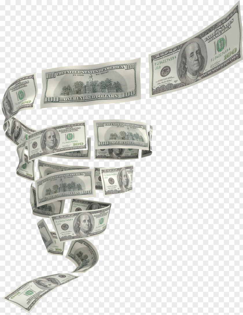 Falling Money Currency United States Dollar Animation PNG