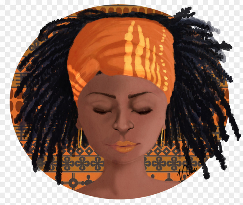 Jazzy Afro Hairstyles Hat Orange S.A. PNG