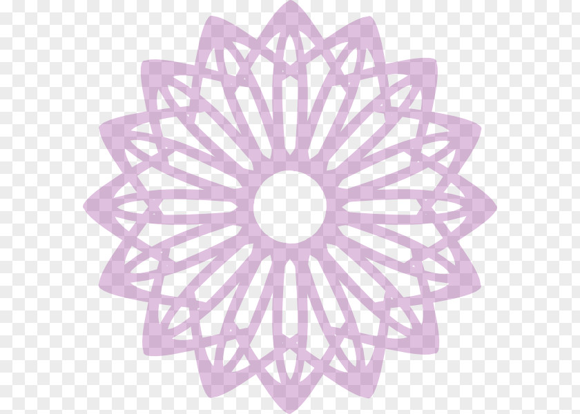 Purple Flower Islamic Geometric Patterns Art Symbols Of Islam PNG