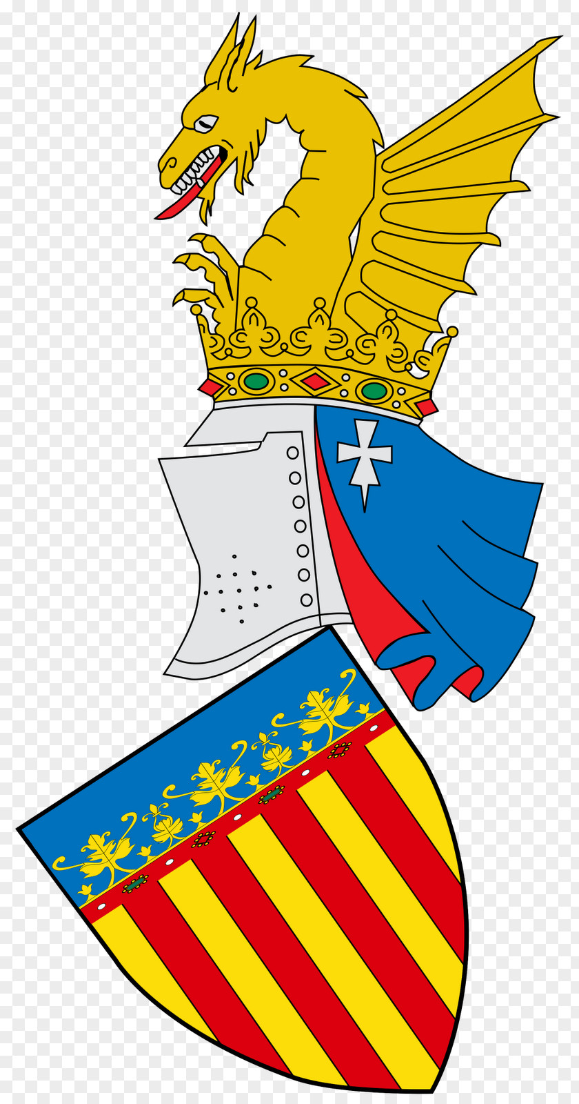 Symbol Kingdom Of Valencia Flag The Valencian Community Escudo Da Comunidade Valenciana Blason De Valence PNG