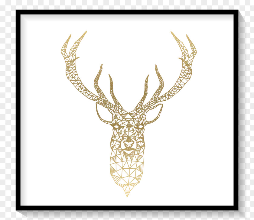 Watercolor Deer Reindeer Clip Art PNG