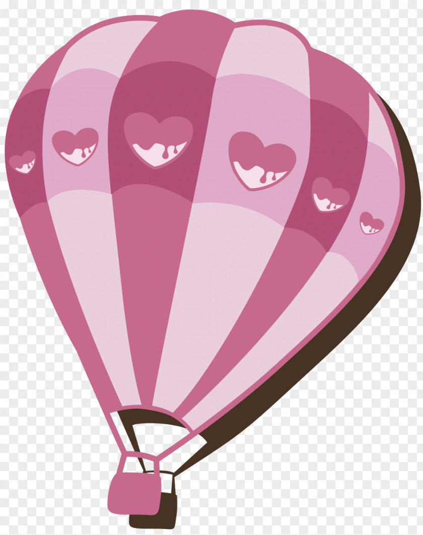 Balloon Hot Air Pink M PNG