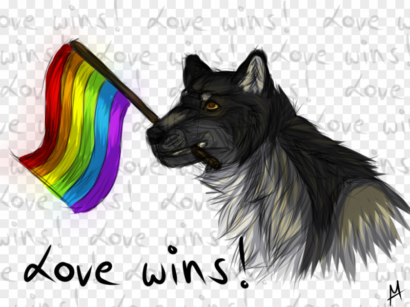 Love Wins Dog Breed Whiskers PNG