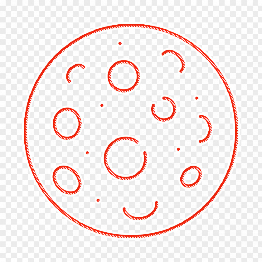 Moon Icon Space Set PNG
