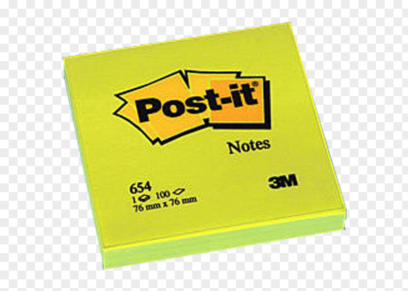 Post It Note Post-it Yellow 3M Geel Brand PNG