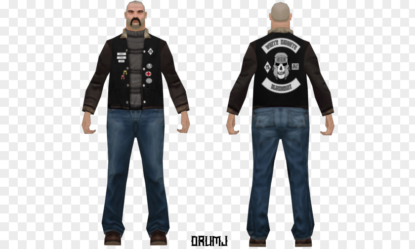 Blueberry Hill Fats San Andreas Multiplayer Jacket Motorcycle Club Mod PNG
