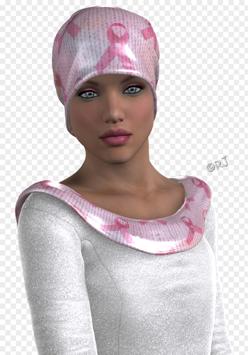Cancer Survivor Beanie Sun Hat Knit Cap Pink M PNG