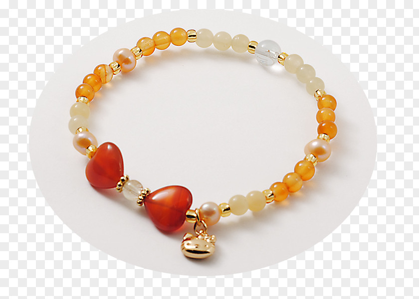 Lucky Money Amber Bead Necklace Bracelet PNG