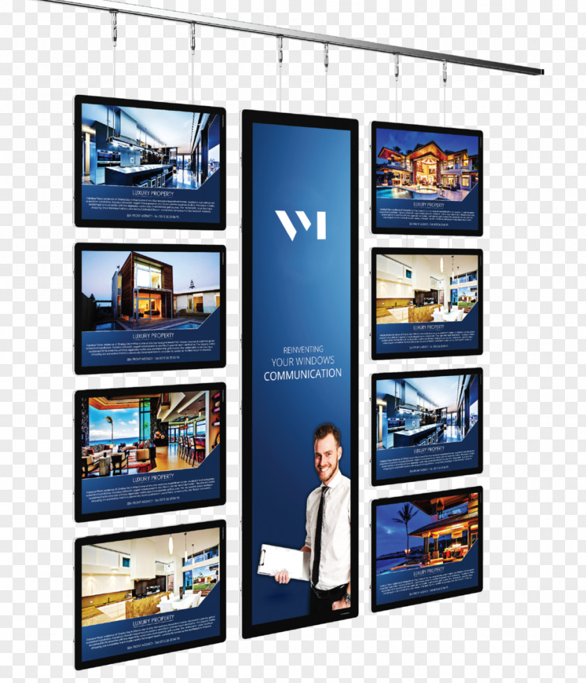 Panoramic Display Device Advertising Poster Window PNG