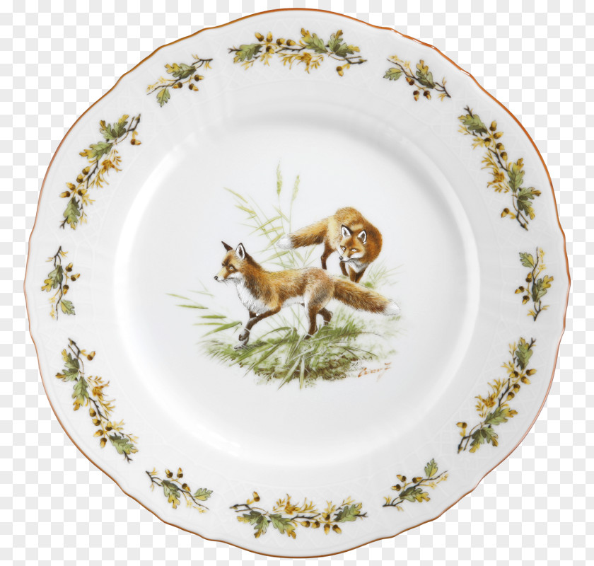 Plate Roe Deer Bayreuth Porcelain Platter PNG