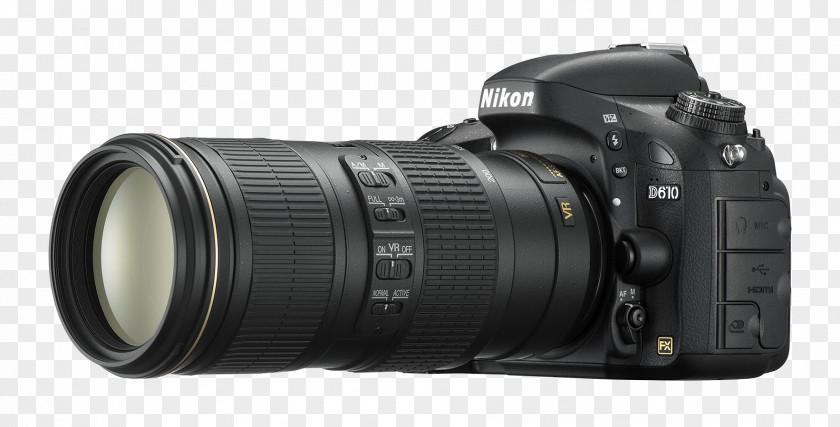 Slr Camera Nikon D610 D600 Photography Full-frame Digital SLR PNG