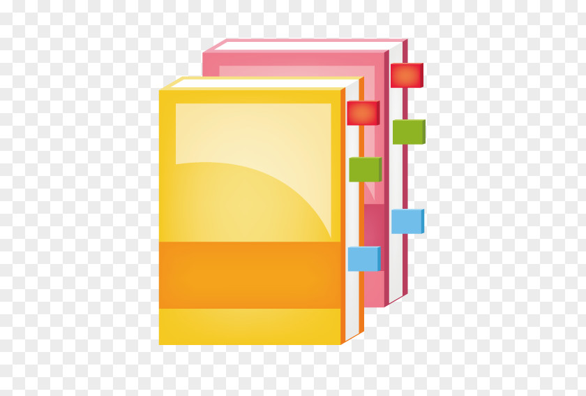 Tagged Books Paper Book Vecteur PNG
