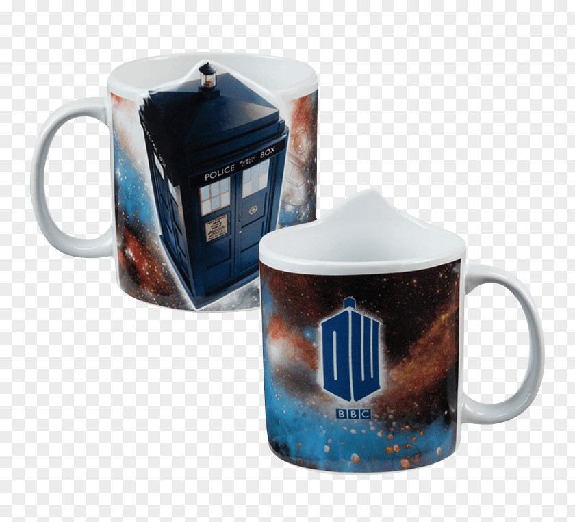 Doctor Coffee Cup TARDIS Mug Ceramic PNG
