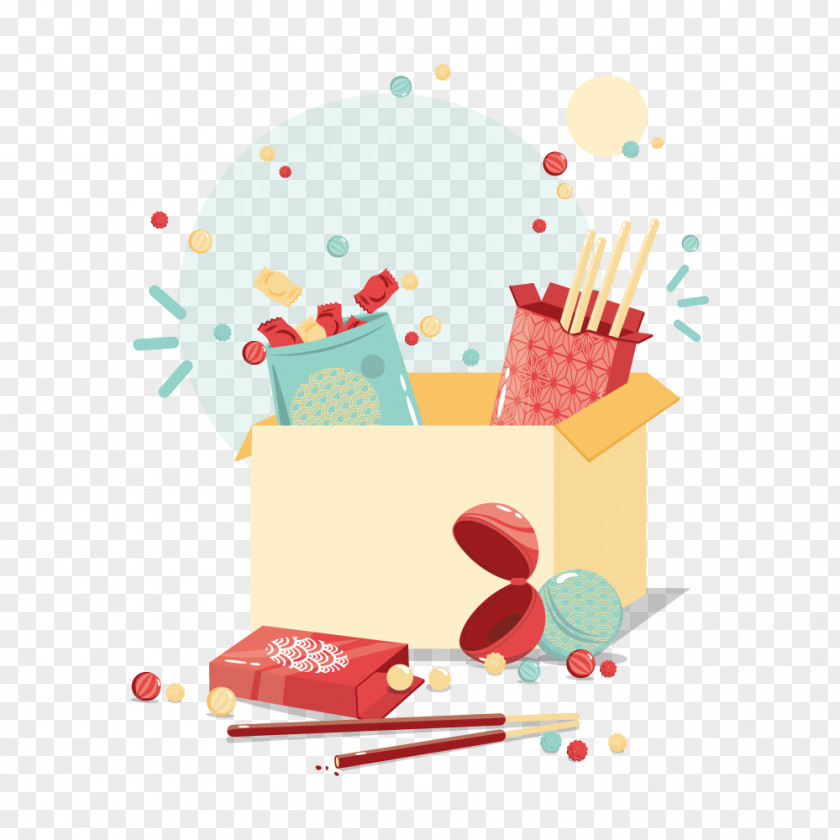 Surprise Box Illustration Product Design Clip Art Line PNG