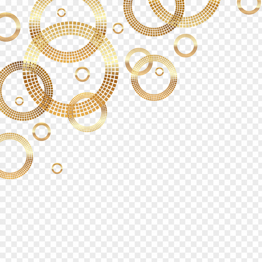 Vector Golden Ring Circle Gold Euclidean PNG