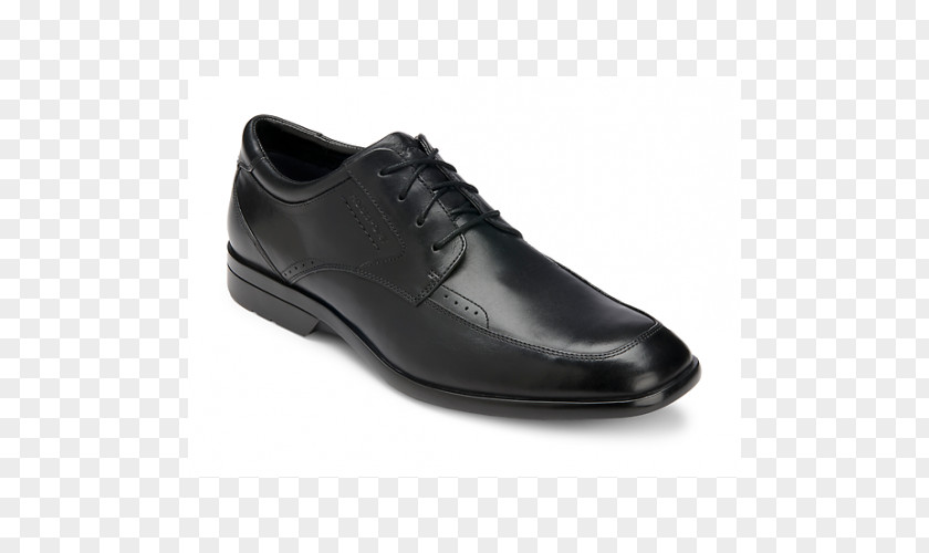 Black Leather Shoes Oxford Shoe Dress Slip-on Brogue PNG