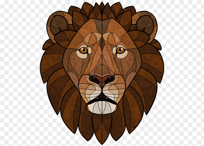 Lion Stained Glass Tiger PNG