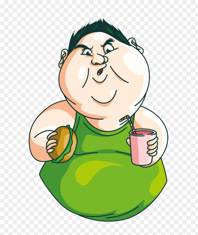 Obese Children Obesity Cartoon Adipose Tissue Clip Art PNG