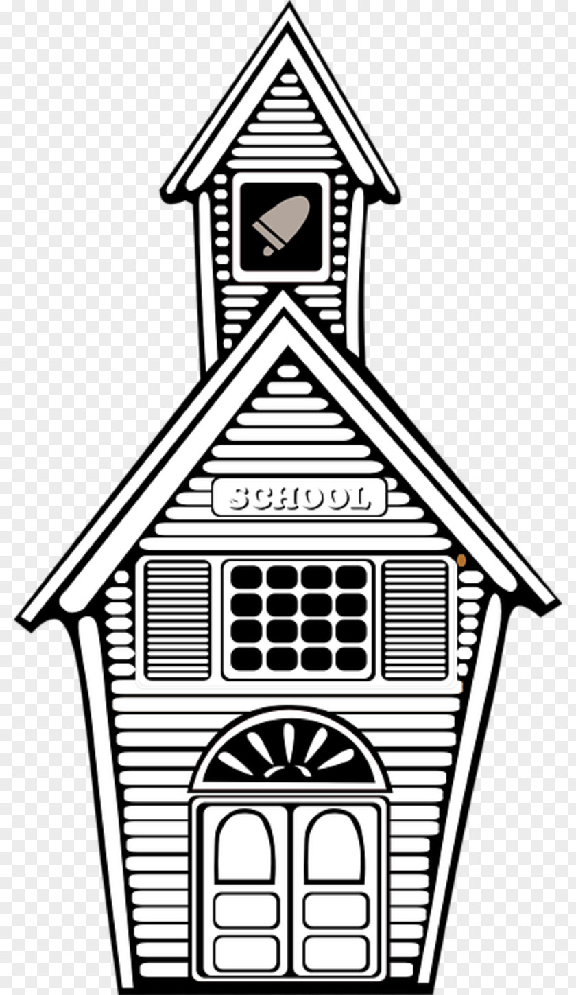 School Buildings House Line Art Clip PNG