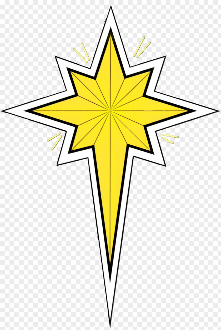 Symmetry Star Yellow Line Symbol PNG