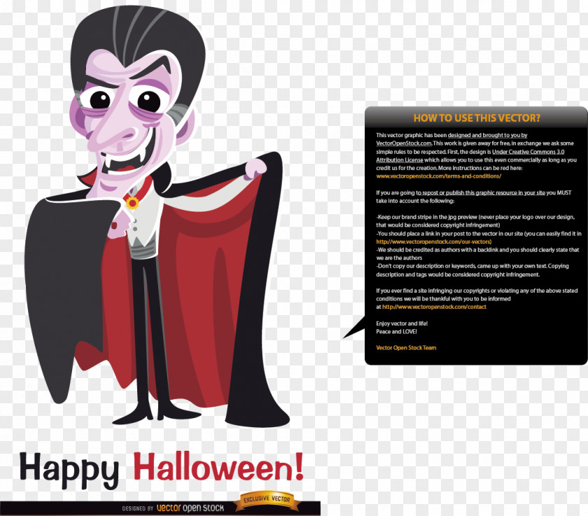 Vampire Cartoon Illustration Dracula Halloween PNG